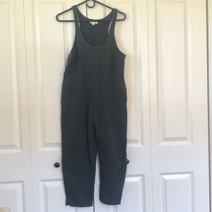 Grey Sweatpants Overalls